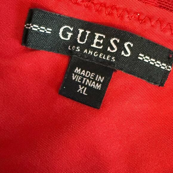 GUESS Renny Lace Body-Con Dress Red Women’s Sz XL - Picture 5 of 7